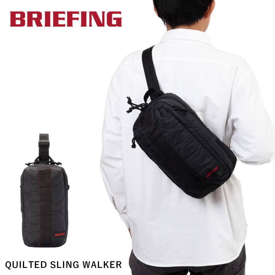 BRIEFING ボディバッグ SLING WALKER　ブラック BRIEFING（ブリーフィング） ボディバッグ QUILTED SLING WALKER