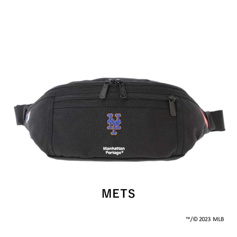 マンハッタンポーテージ ボディバッグ ウエストバッグ Manhattan Portage MLB 40周年 限定モデル ヤンキース YANKEES メッツ METS｜kaban-aiwa｜03