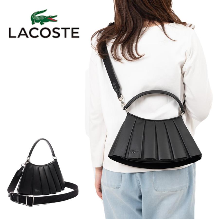 LACOSTE（ラコステ） ショルダーバッグ ショルダー レザープリーツ