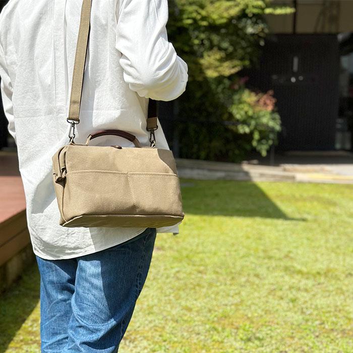 ショルダーバッグ ミニ ボストンバッグ レディース 帆布 撥水 2way 小型 小さい 小さめ 豊岡製鞄 ダレスバッグ メンズ KBN10456_9