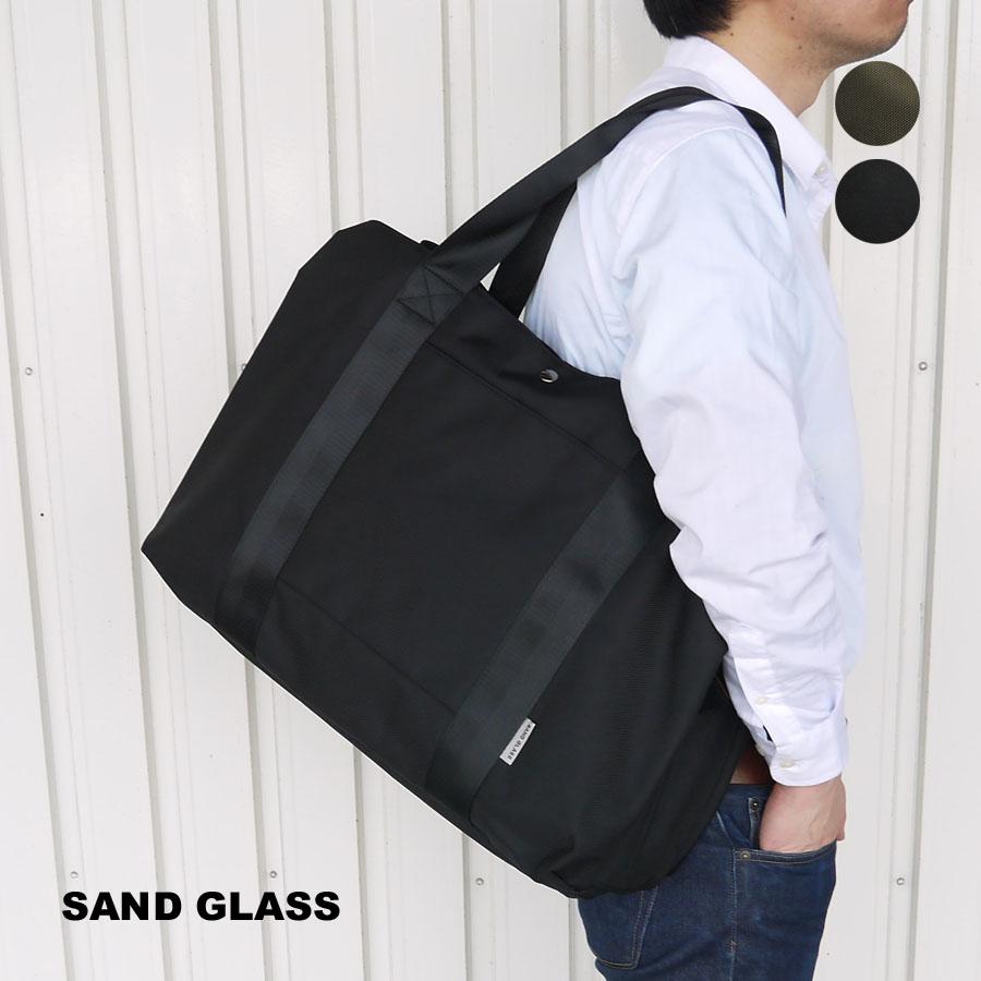 SAND GLASS トートバッグ メンズ 軽い 大容量 ビジネス 撥水 pc対応  