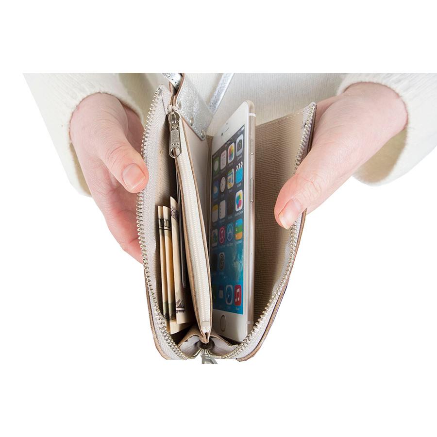 AGILITY スマホショルダーバッグ 財布 ブランド レディース 革