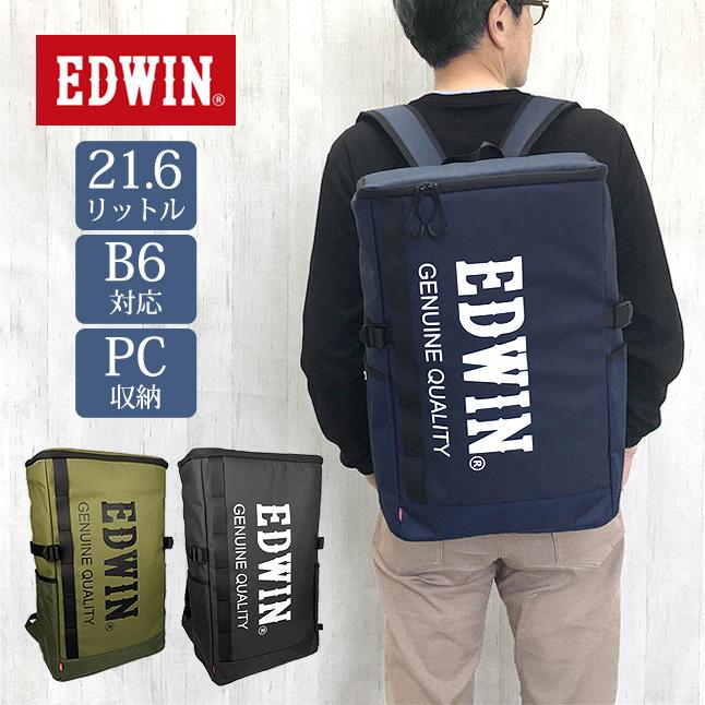 EDWIN（エドウィン） リュックサック メンズ 通学 男子 女子 PU