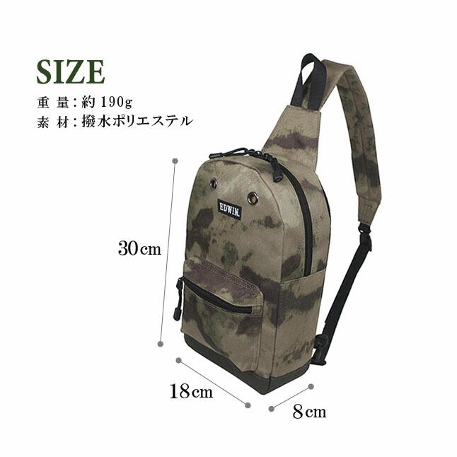 EDWIN（エドウィン） ボディバッグ ワンショルダーバッグ メンズ