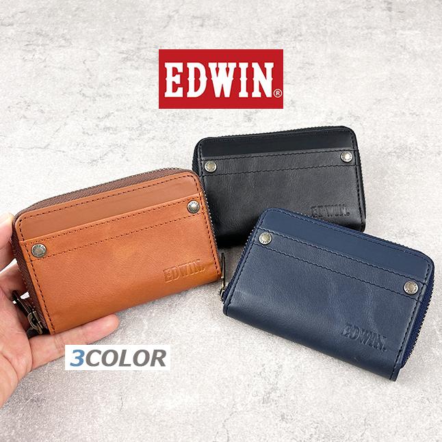 EDWIN（エドウィン） コインケース メンズ ブランド ラウンド