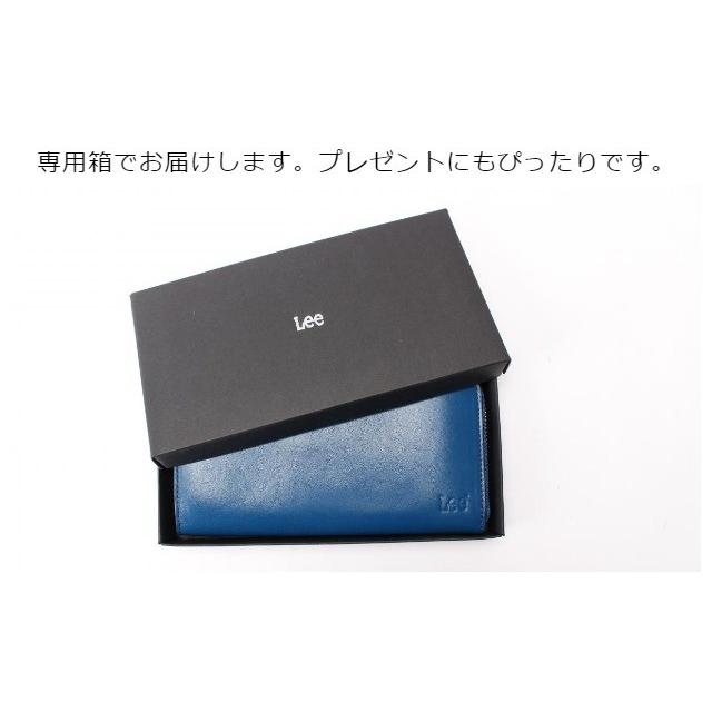 シルバー Lee リー リアルレザー  L字ファスナー 長財布 0520232n Lee（リー） 長財布 本革 メンズ レディース 0520232 L字ファスナー長