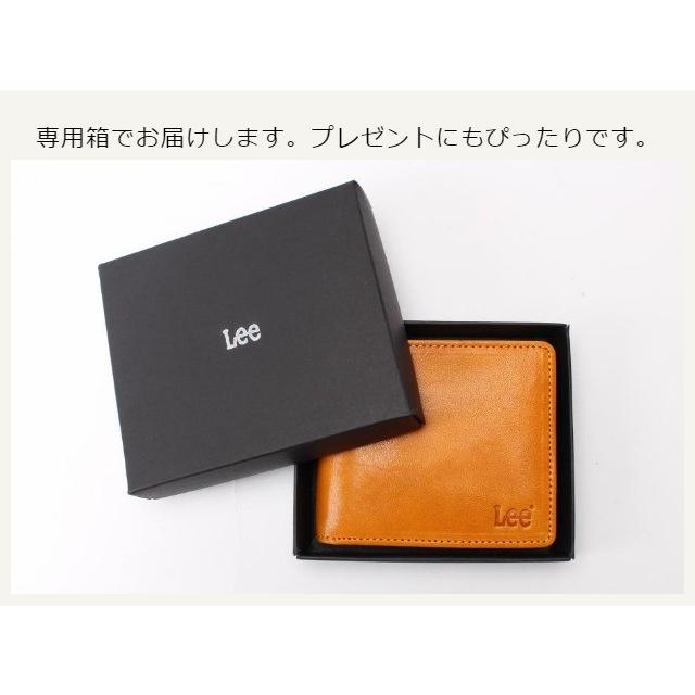 二つ折り財布 メンズ レディース 本革 0520234 LEE リー Book型二