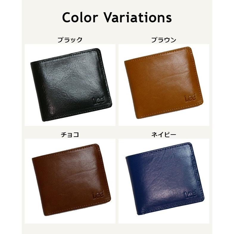 二つ折り財布 メンズ レディース 本革 0520234 LEE リー Book型二
