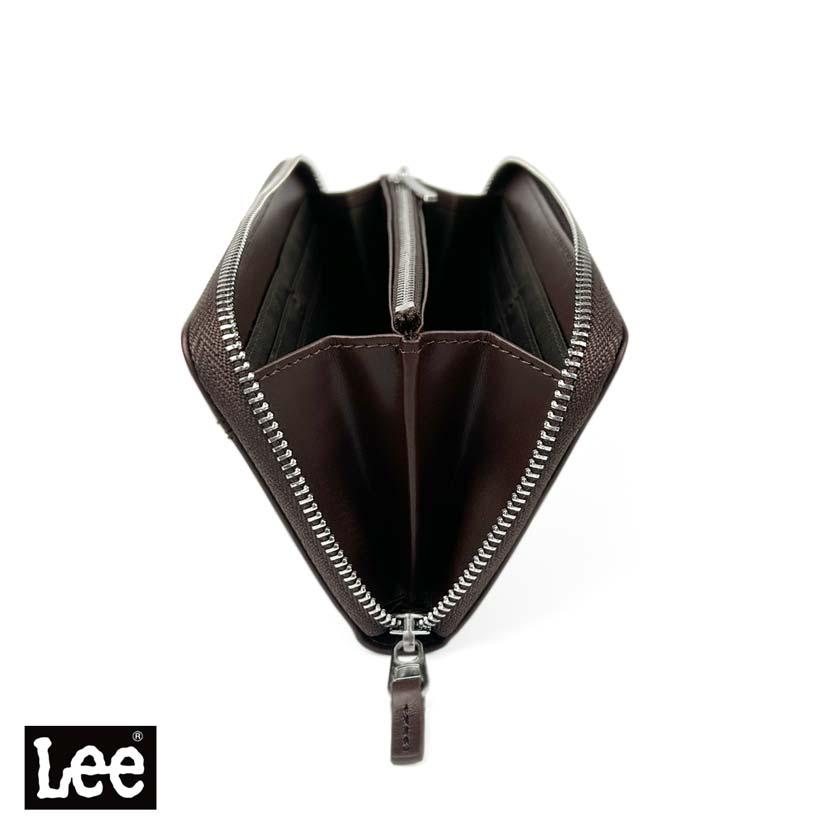 Lee（リー） 長財布 メンズ 本革 ファスナー カード12枚 クロス