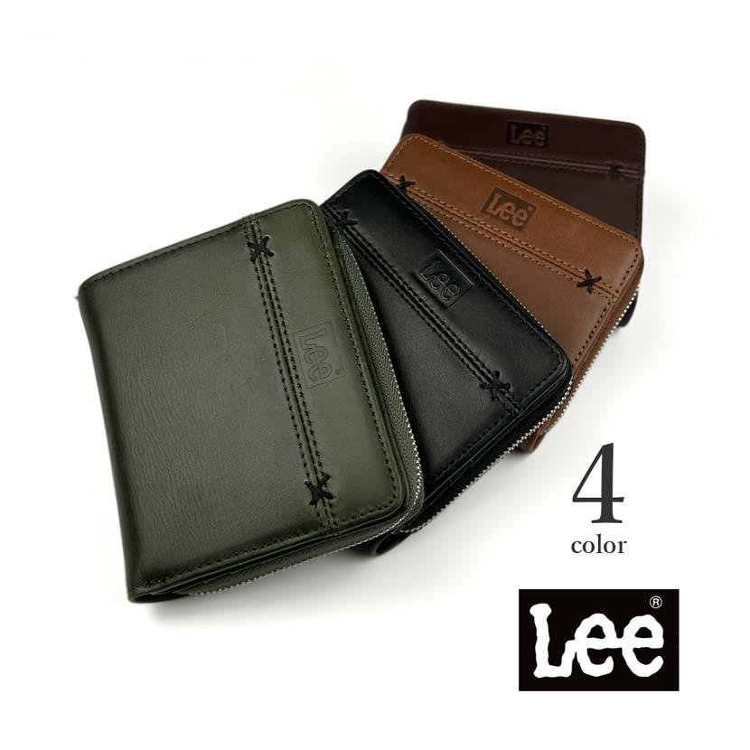 Lee 二つ折り財布 メンズ 本革 レディース リー クロスワックス Lee 二つ折り財布 メンズ 本革 レディース リー クロスワックス