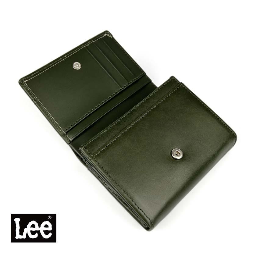 Lee（リー） 二つ折り財布 メンズ 本革 レディース クロスワックス