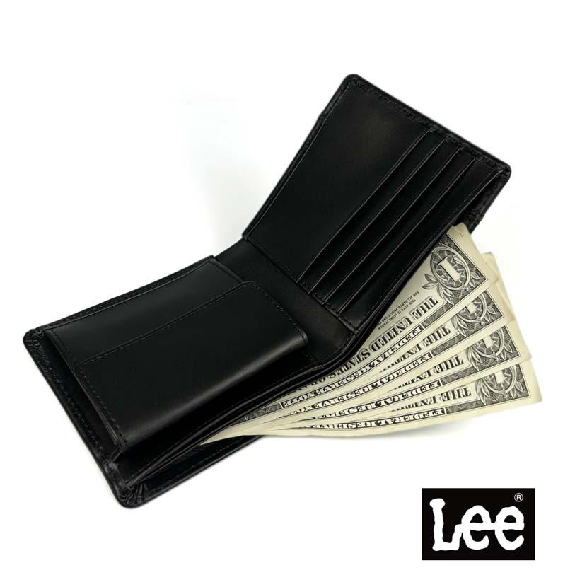 Lee 二つ折り財布 メンズ 本革 レディース リー クロスワックス Lee 二つ折り財布 メンズ 本革 レディース リー クロスワックス