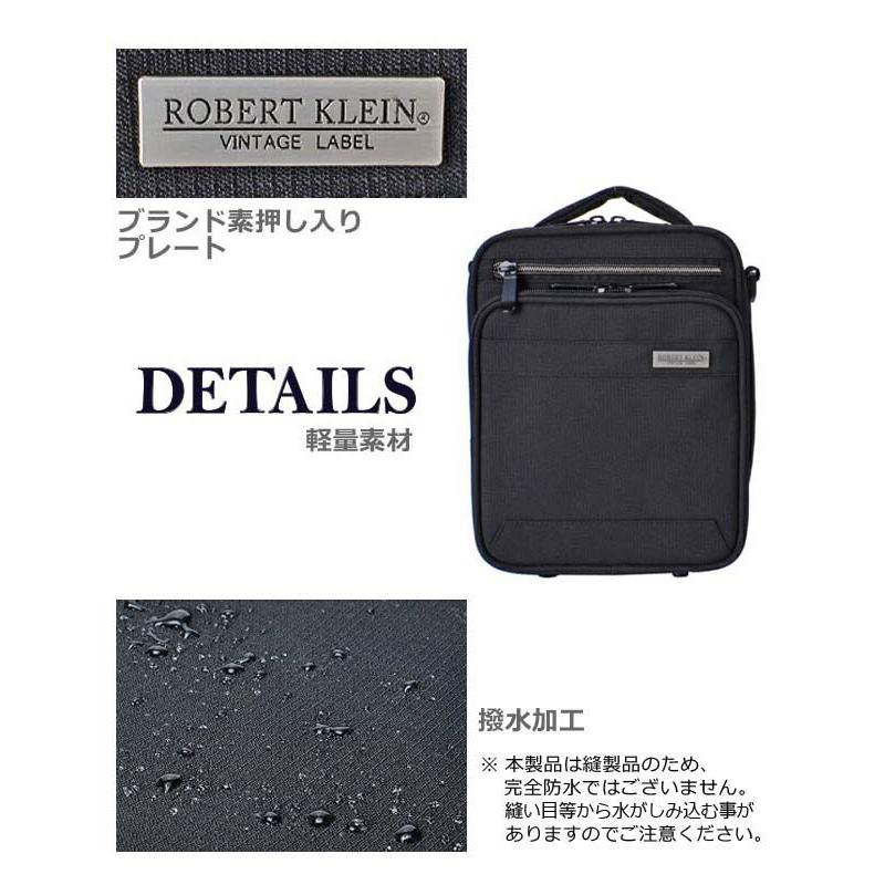 ROBERT CLERGERIE ビジネスバッグ　ワンショルダーバッグシンプル ショルダーバッグ メンズ 斜めがけ 縦型 2way 軽量 コンパクト B6 撥水