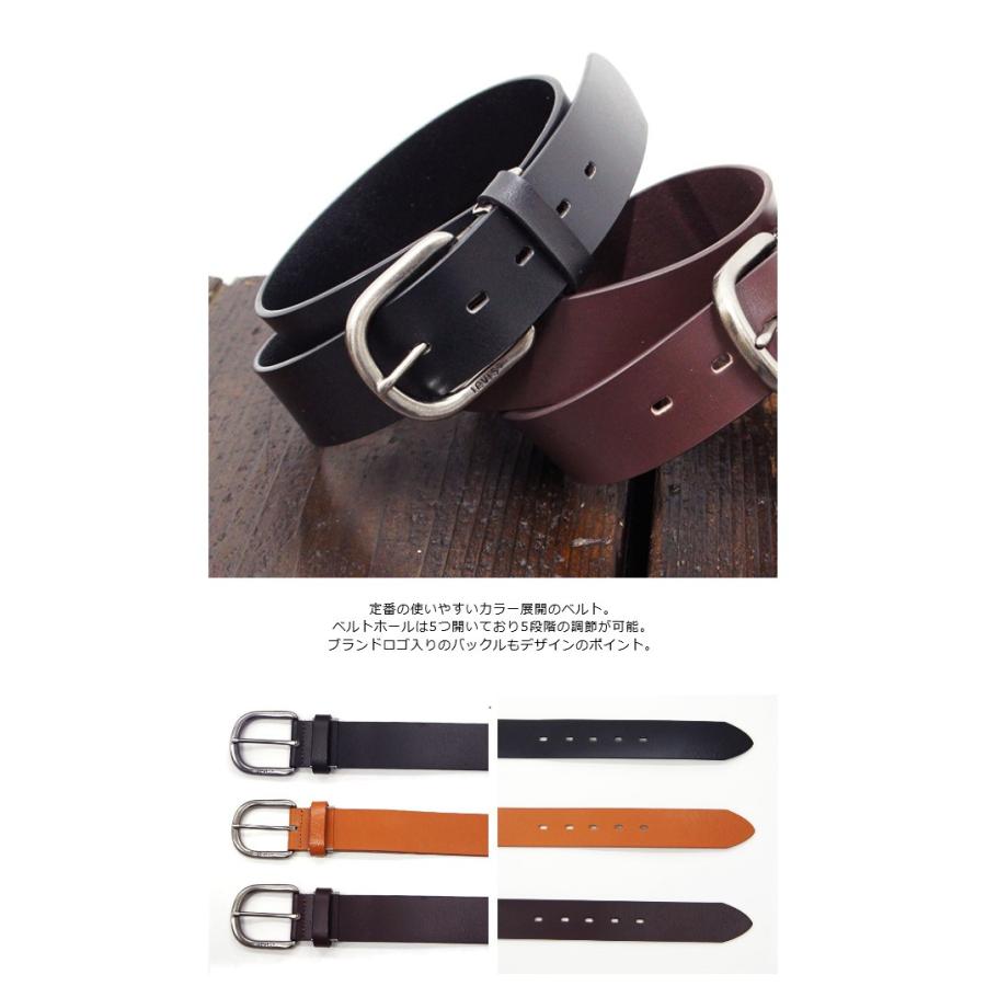 ベルト 本革 メンズ Levi S リーバイス 牛革ベルト 4cm幅 長さ調節可能 100cmまで メンズ 革 長さカット可能 男性 カジュアル カバンイズム 通販 Yahoo ショッピング