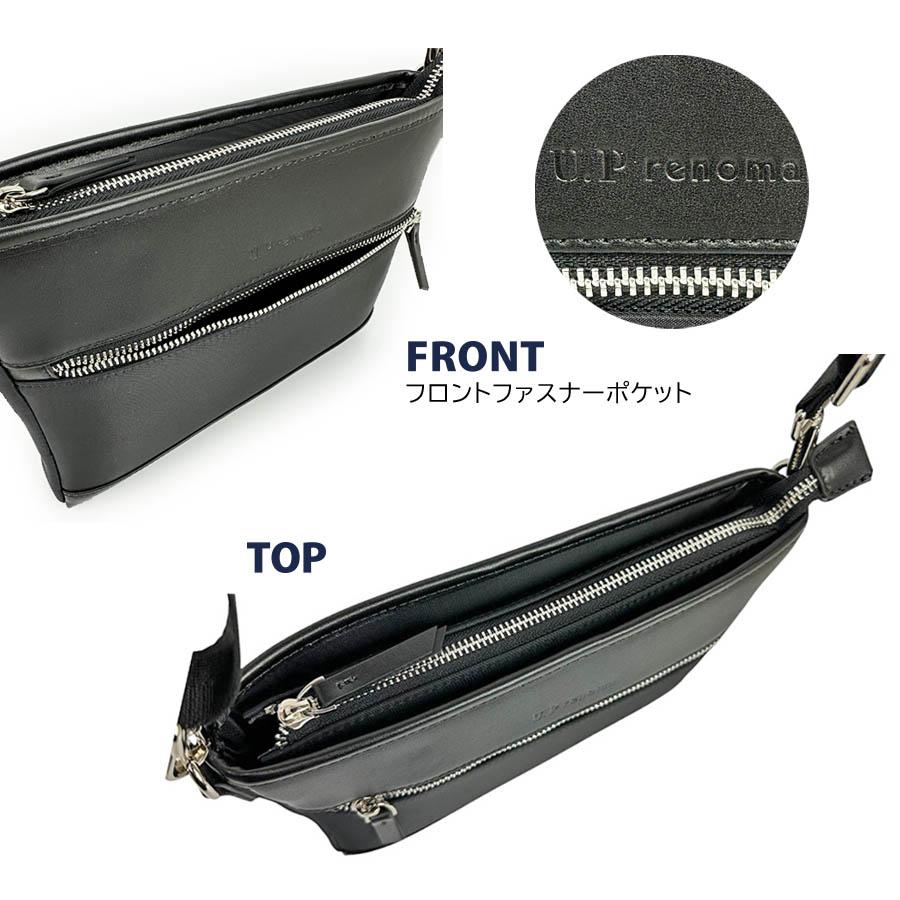 U.P renoma ショルダーバッグ メンズ 小さい 横型 斜めがけ U.P renoma ショルダーバッグ メンズ 小さい 横型 斜めがけ