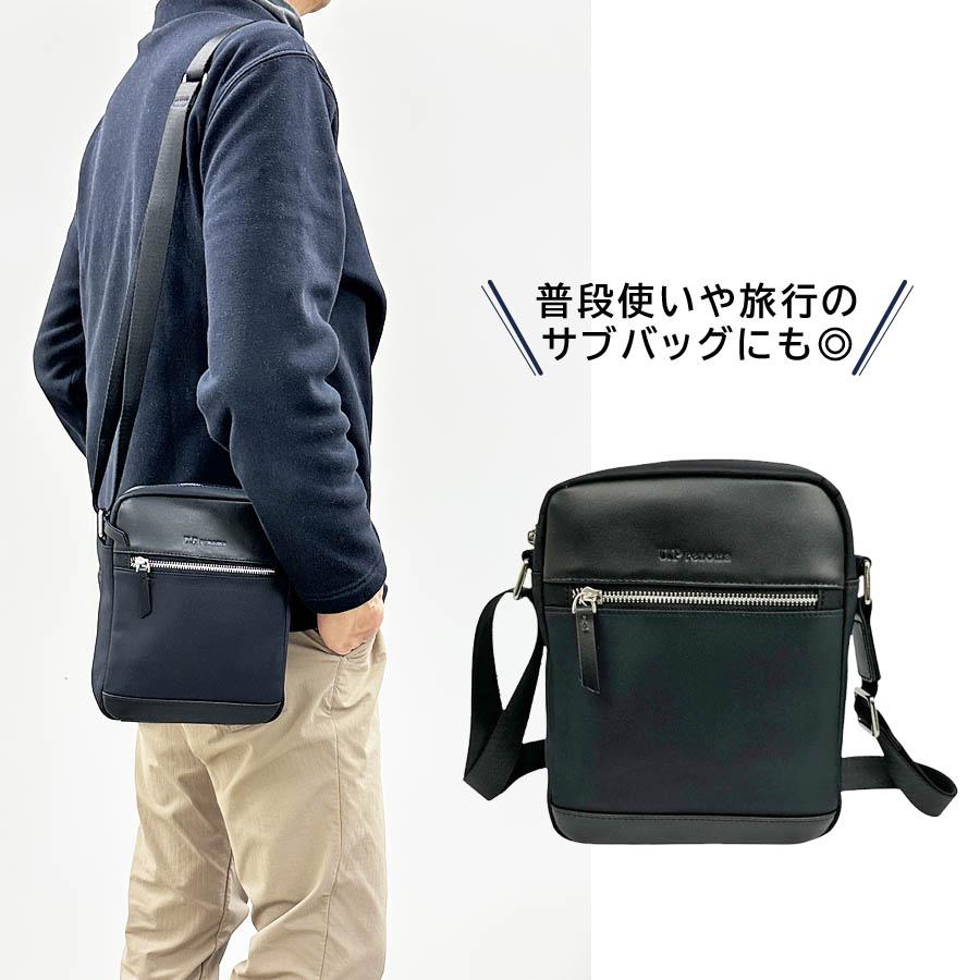 U.P renoma ショルダーバッグ メンズ 小さい 縦型 ユーピーレノマ 斜