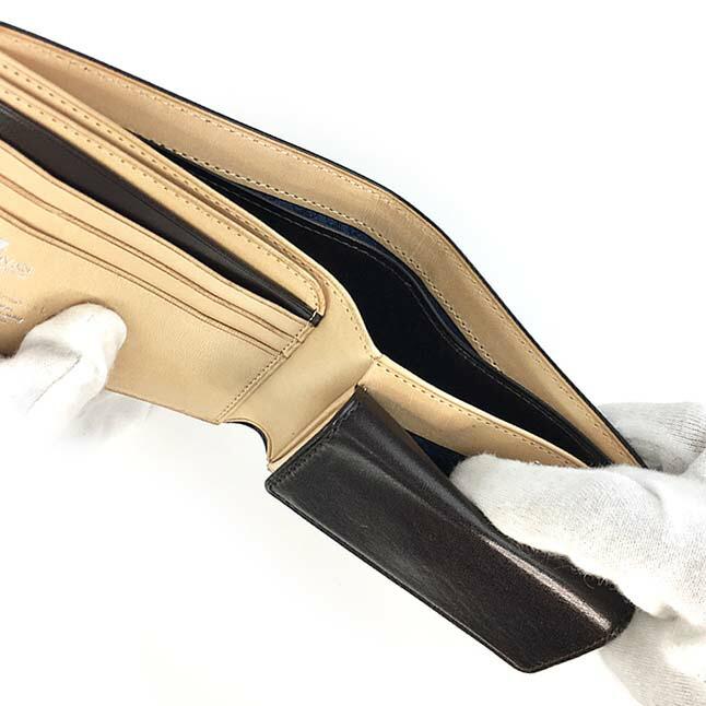 二つ折り財布 メンズ コードバン 本革 ブランド 25262 P.i.d Vasto (ヴァスト) 財布 レザー 財布 馬革 レザー おしゃれ かっこいい シック ギフト プレゼント コードバン 財布 レザー