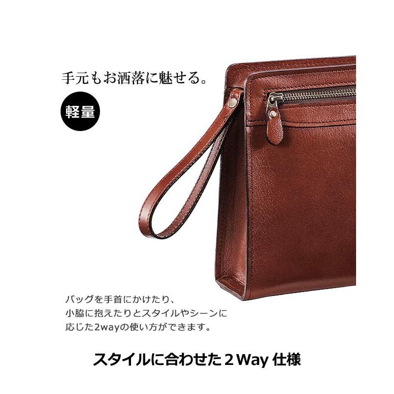 SADDLE（サドル） クラッチバッグ セカンドバッグ メンズ 日本製 牛革