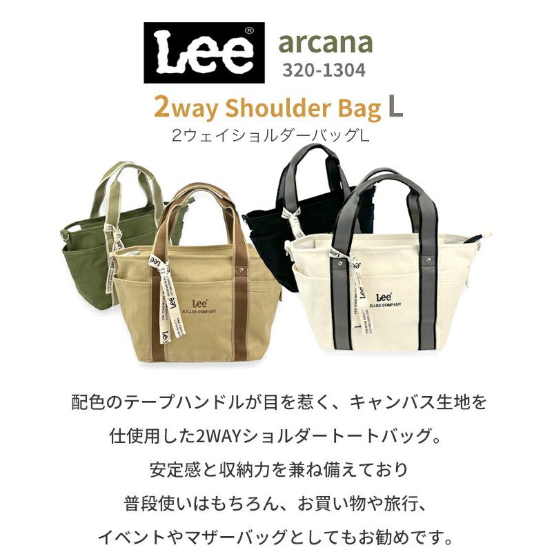 Lee（リー） ショルダーバッグ トート 斜めがけ レディース 2way 帆布