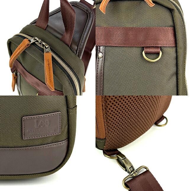 Lee（リー） ボディバッグ ワンショルダーバッグ メンズ 斜め掛け