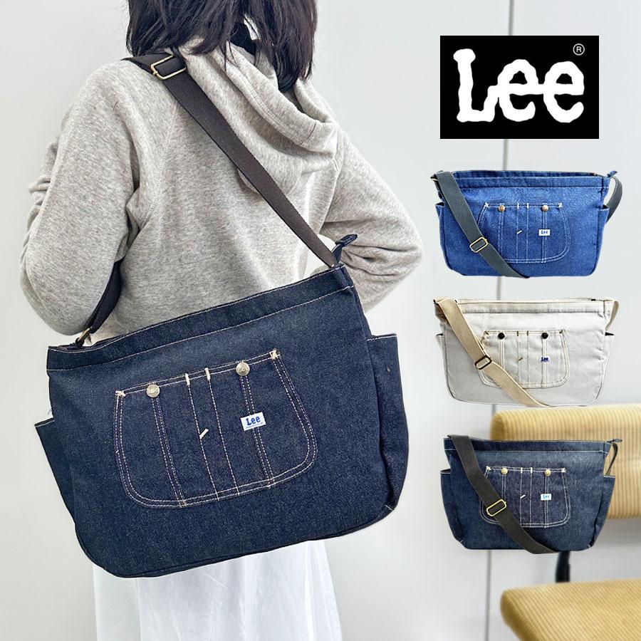 ganeyuki デニム ショルダーバッグ Lee（リー） ショルダーバッグ おしゃれ Lee Kate デニム ヨコ型