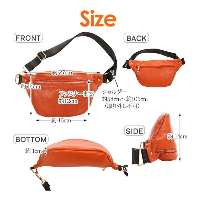 ウエストバッグ レディース 37300 LAMBMODE ラムモード ウエストポーチ