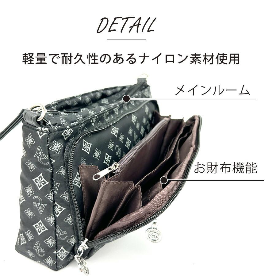 新品未使用　ノベルティ　ショルダーバック　ウォレット　ブラック ショルダーバッグ レディース お財布ショルダー 斜め掛け 軽量 軽い