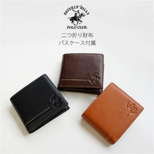 BEVERLY HILLS POLO CLUB ポロクラブ バッファロー 革 二つ折り財布