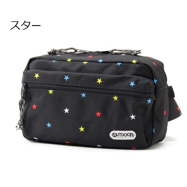 ブラックボディバッグ・ウエストポーチ OUTDOOR PRODUCTS ボディバッグ メンズ レディース 62317