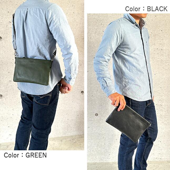 Crocodile ショルダーバッグ メンズ 本革 サコッシュ ブランド