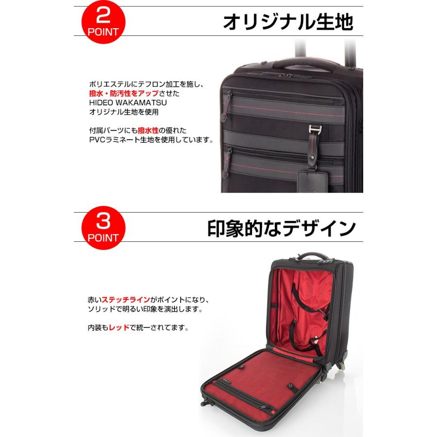 キャリーケース HIDEO WAKAMATSU ヒデオワカマツ フィールドキャリー 4