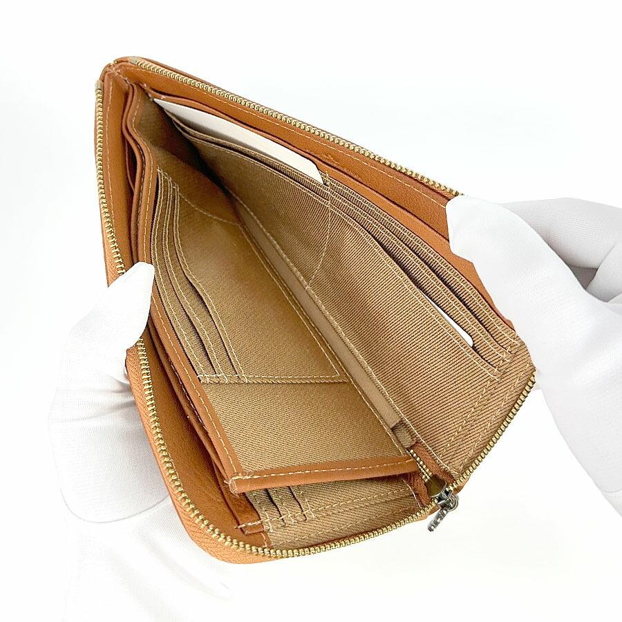 長財布 レディース 大容量 牛革 本革 L字ファスナー cm0005 CHAT