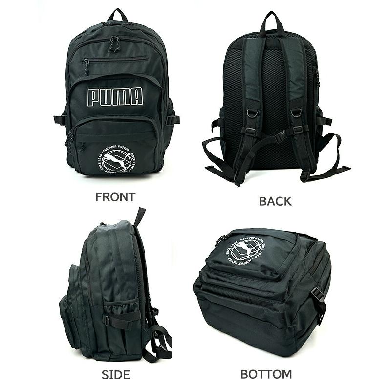 リュック 通学 大容量 男子 高校生 中学生 PUMA プーマ j20336 ロゴプリント 2層リュック リュックサック 30L A4 B4 PC タブレット 通学リュック 修学旅行 林間学校 部活 合宿 小学生 遠足 男女兼用 大きめ おしゃれ かっこいい メンズ レディース シンプル ブラック 黒 人気 PUMA（プーマ） リュック 通学 大容量 男子 高校生 中学生 j20336 2層