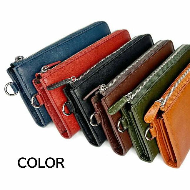 Lee（リー） 財布 メンズ 長財布 L字ファスナー ゴートレザー ヤギ革