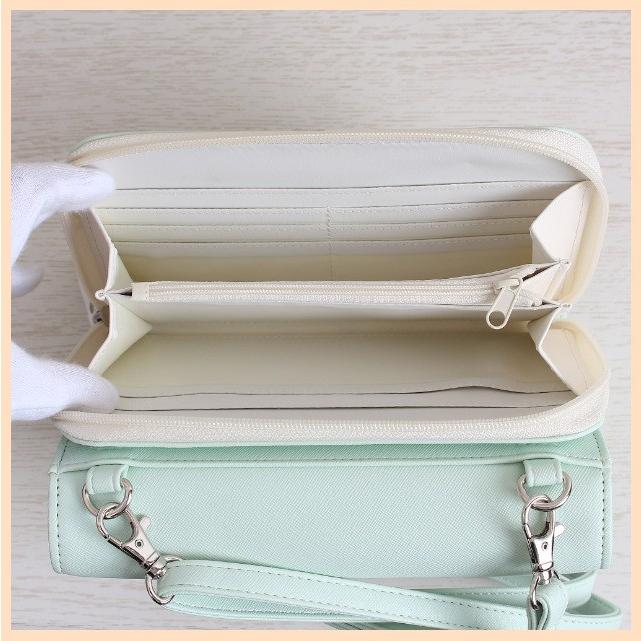 お財布ポシェット Sherie Lips シェリーリップス あみあげハート