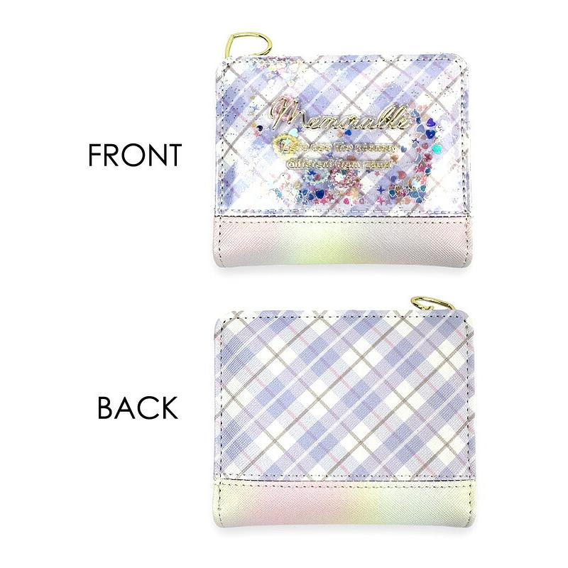 キッズ 財布 女の子 L字ファスナー二つ折り コンパクト かわいい