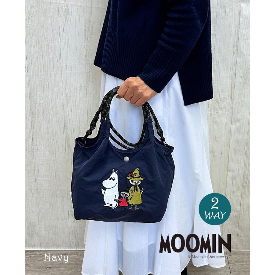 MOOMIN（ムーミン） バッグ 刺繍 ショルダーバッグ レディース 手提げ 