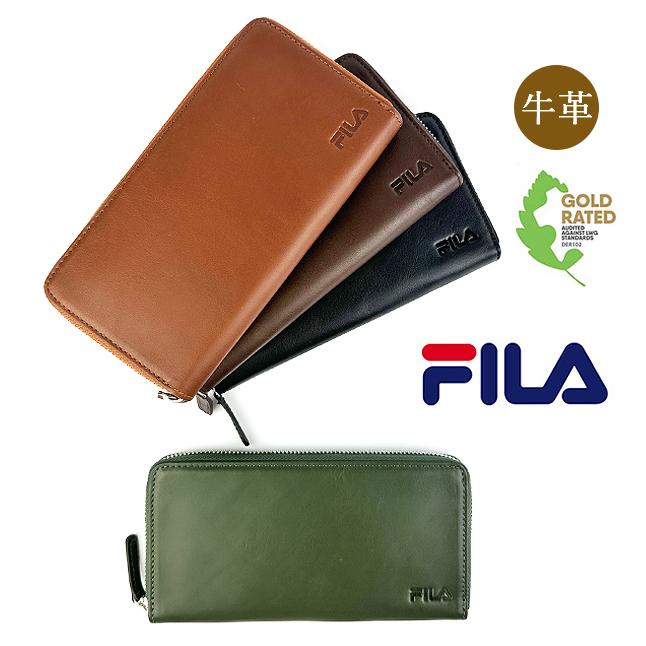 非常に入手困難‼️【海外購入 2019SS新作フィラ長財布】男女兼用･正規品 FILA（フィラ） 長財布 財布 刺繍 ラウンドファスナー ラウンド財布
