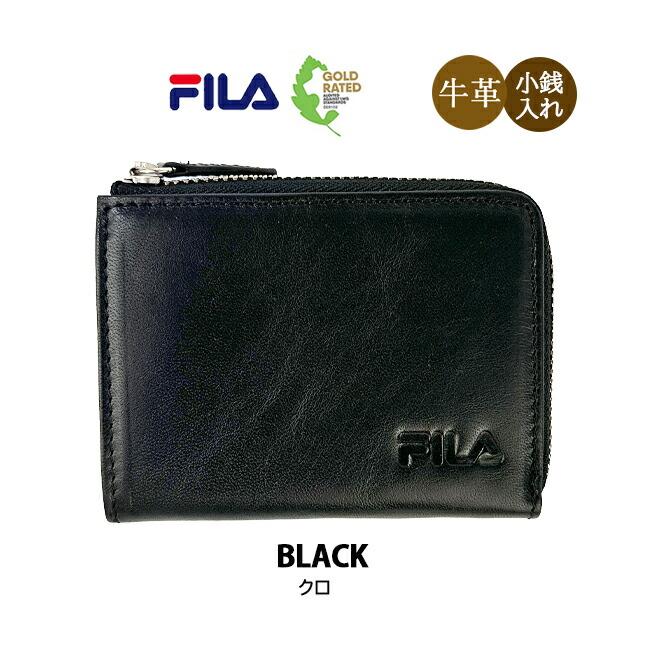 FILA　小銭入 FILA（フィラ） コインケース 小銭入れ メンズ 本革 L字ファスナー