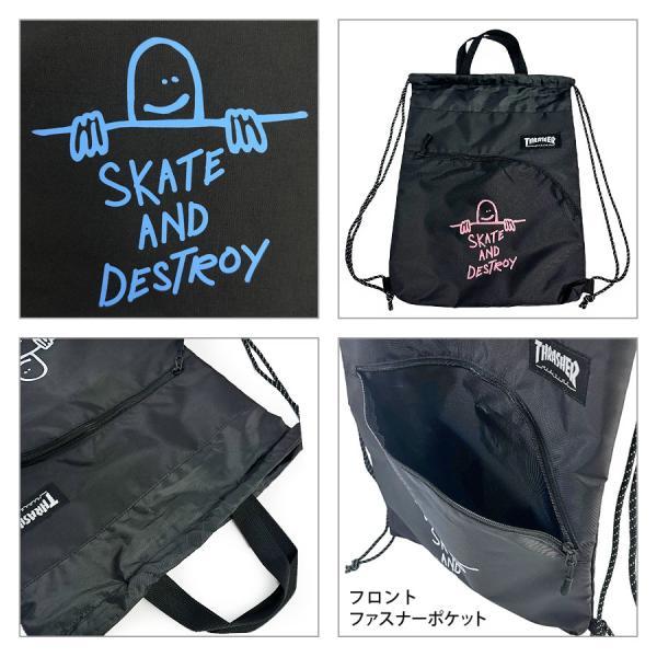 THRASHER（スラッシャー） ナップサック 中学生 高校生 おしゃれ
