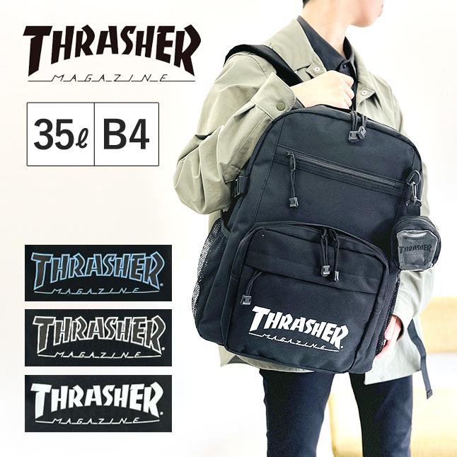 THRASHER リュック 通学 大容量 男子 女子 スラッシャー オーサムロゴ  