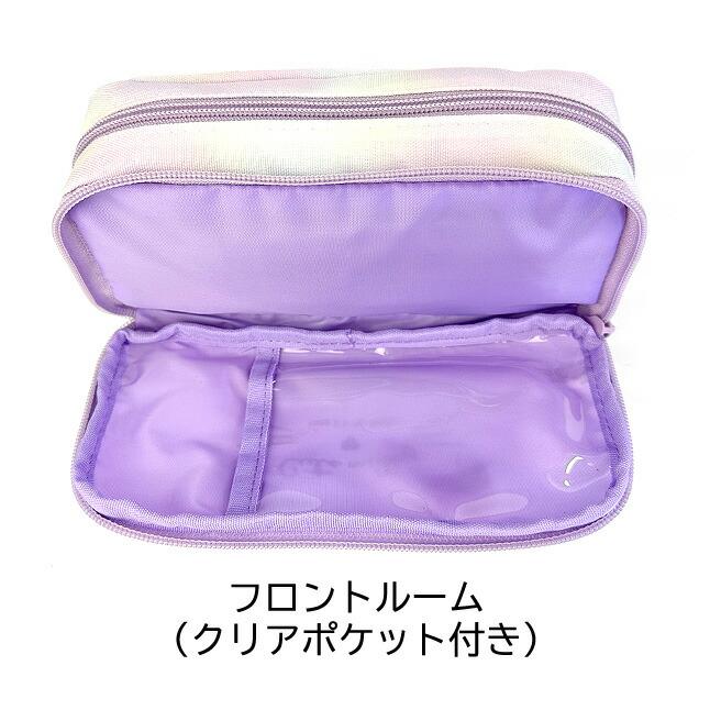 ペンケース 大容量 ダブルファスナー 箱型 キャラメルポーチ ペンケース 大容量 ダブルファスナー 箱型 キャラメルポーチ