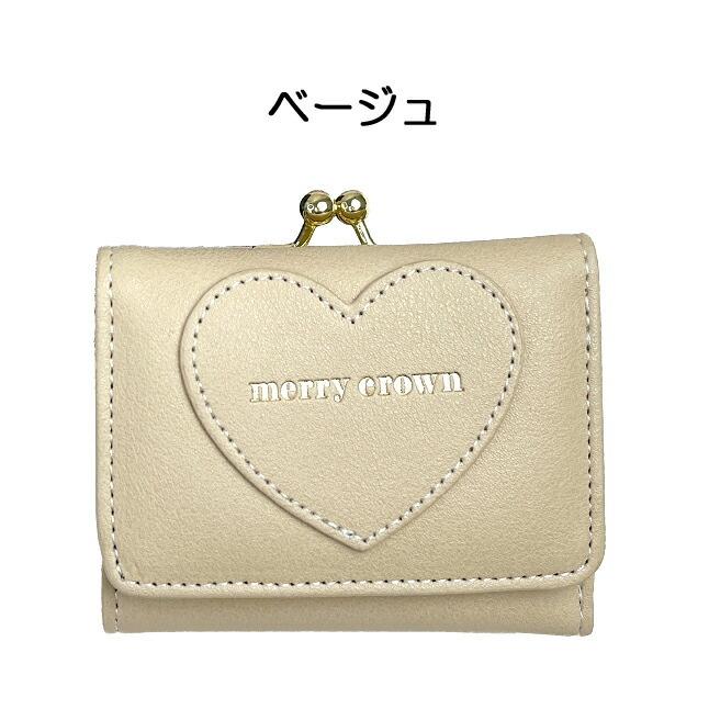 ミニ財布 プチプラ がま口 wvc-305 Merry Crown メリークラウン セーム