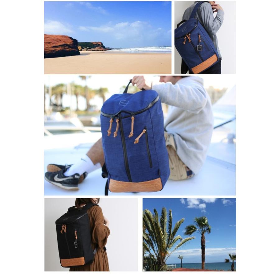 GUAPA（グアパ） リュック 撥水 大容量 DONAU 三方開きリュック 18L