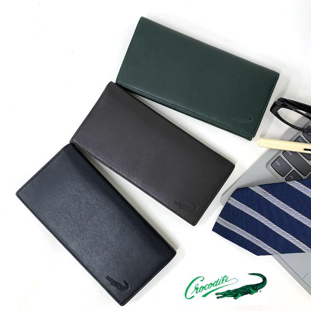 Crocodile（クロコダイル） メンズ財布 長財布 さいふ 羊革 40代 30代