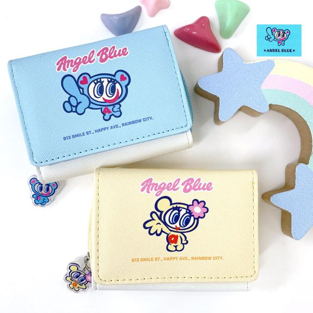 エンジェルブルー　ナカムラくん　財布 ミニ財布 三つ折り ファスナー 小学生 女の子 かわいい 高校生