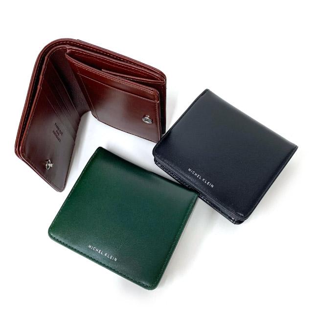MICHEL KLEIN 財布 メンズ 二つ折り メンズ財布 2つ折り財布 革