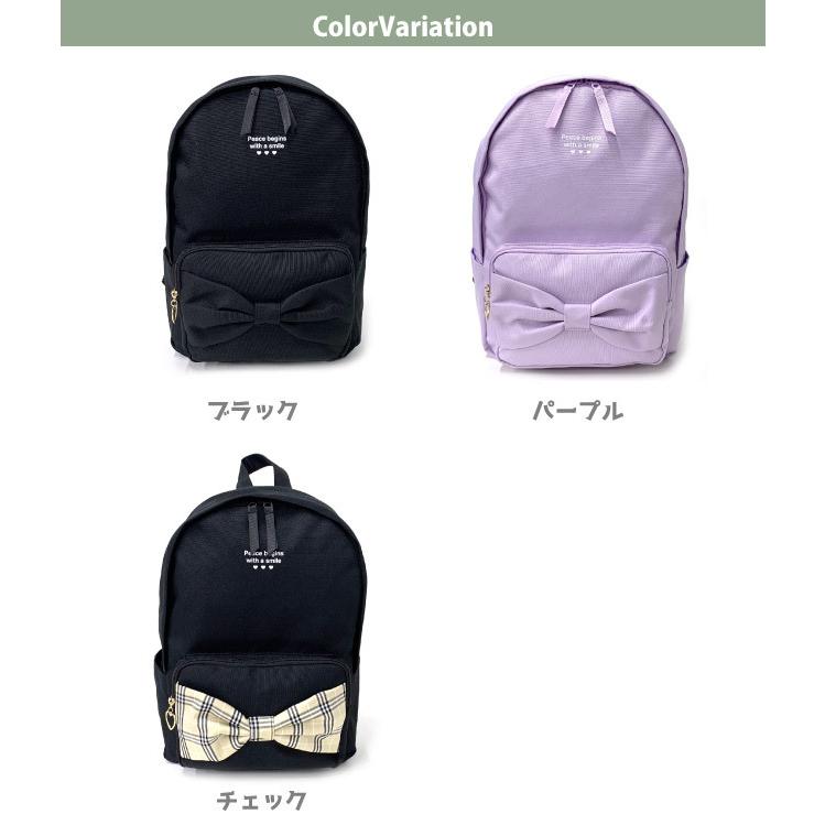 配送員設置送料無料 リュック キッズ おしゃれ 女の子 修学旅行 小学生 小4 小3 かわいい オルチャン 韓国 りぼん 黒 紫 Pop Parlor ビッグリボン リュックサック 10l Wrl 614 Supplystudies Com
