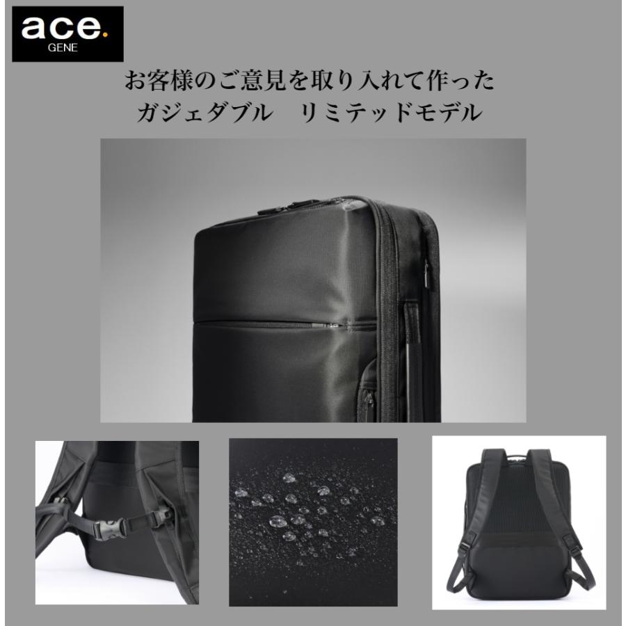ace. GENE LABEL ビジネスリュック エースジーン ガジェダブル