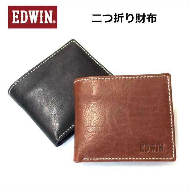 Edwin エドウィン 二つ折り 財布 小銭入れ 人気 メンズ 黒 ブラウン おしゃれ 2つ折り財布 折りたたみ財布 カジュアル 父の日 プレゼント かばんや 通販 Yahoo ショッピング